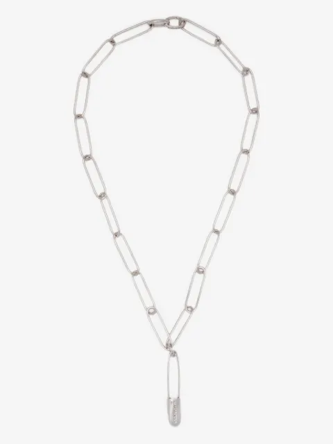 Undercover safety-pin necklace