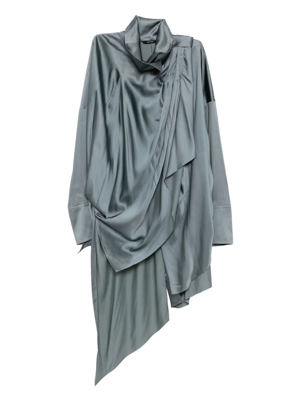 Gaze De Lin Asymmetric Shirt In Gray