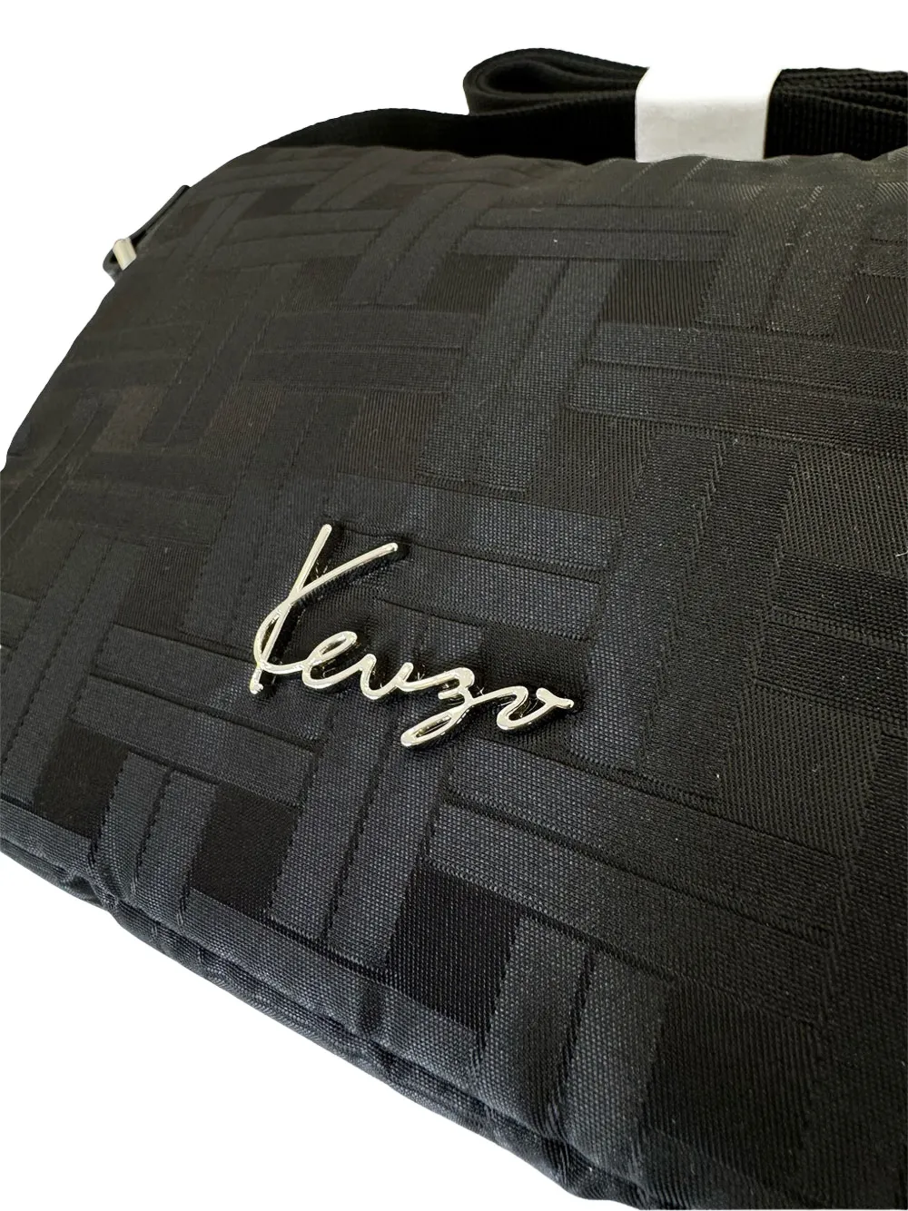 Kenzo logo-plaque shoulder bag - Zwart