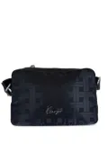 Kenzo logo-plaque shoulder bag - Black