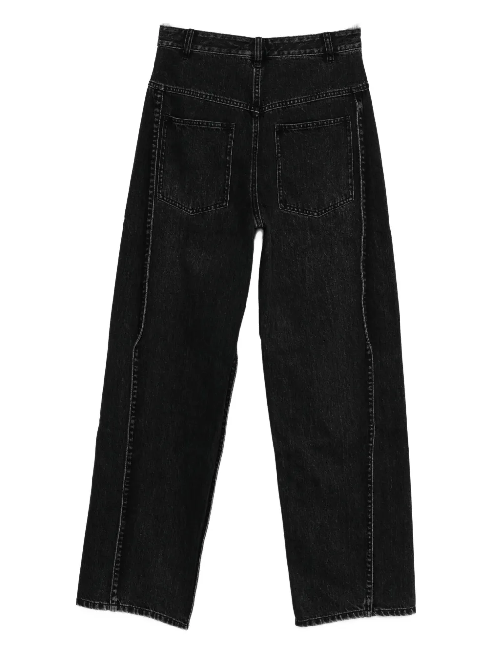 Tibi seam-detailed jeans - Zwart