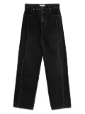 Tibi seam-detailed jeans - Black