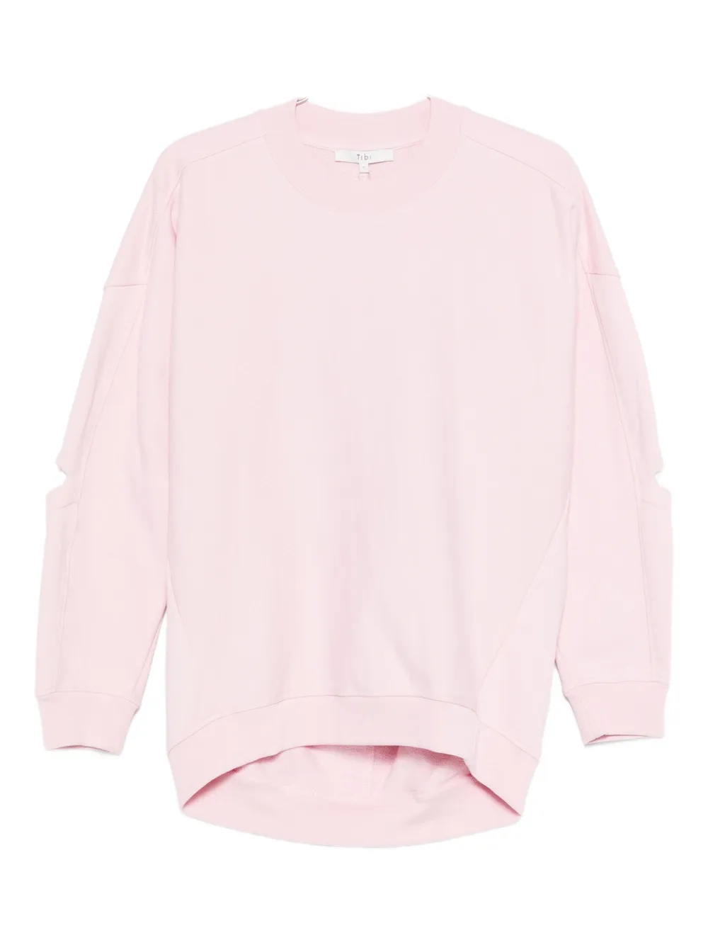 cut-out cotton sweatshirt