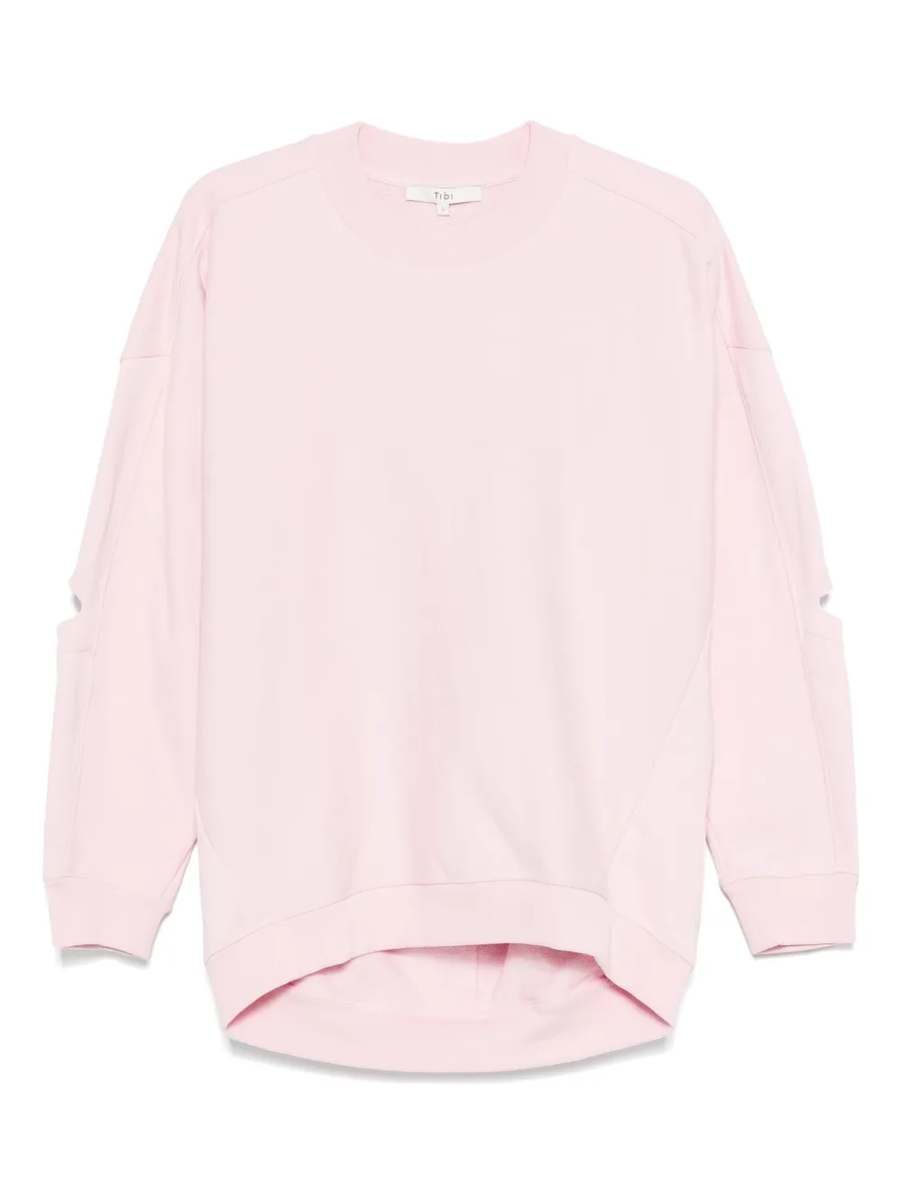 cut-out cotton sweatshirt