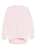 Tibi cut-out cotton sweatshirt - Pink