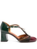 Chie Mihara 70mm t-bar block-heel pumps - Brown
