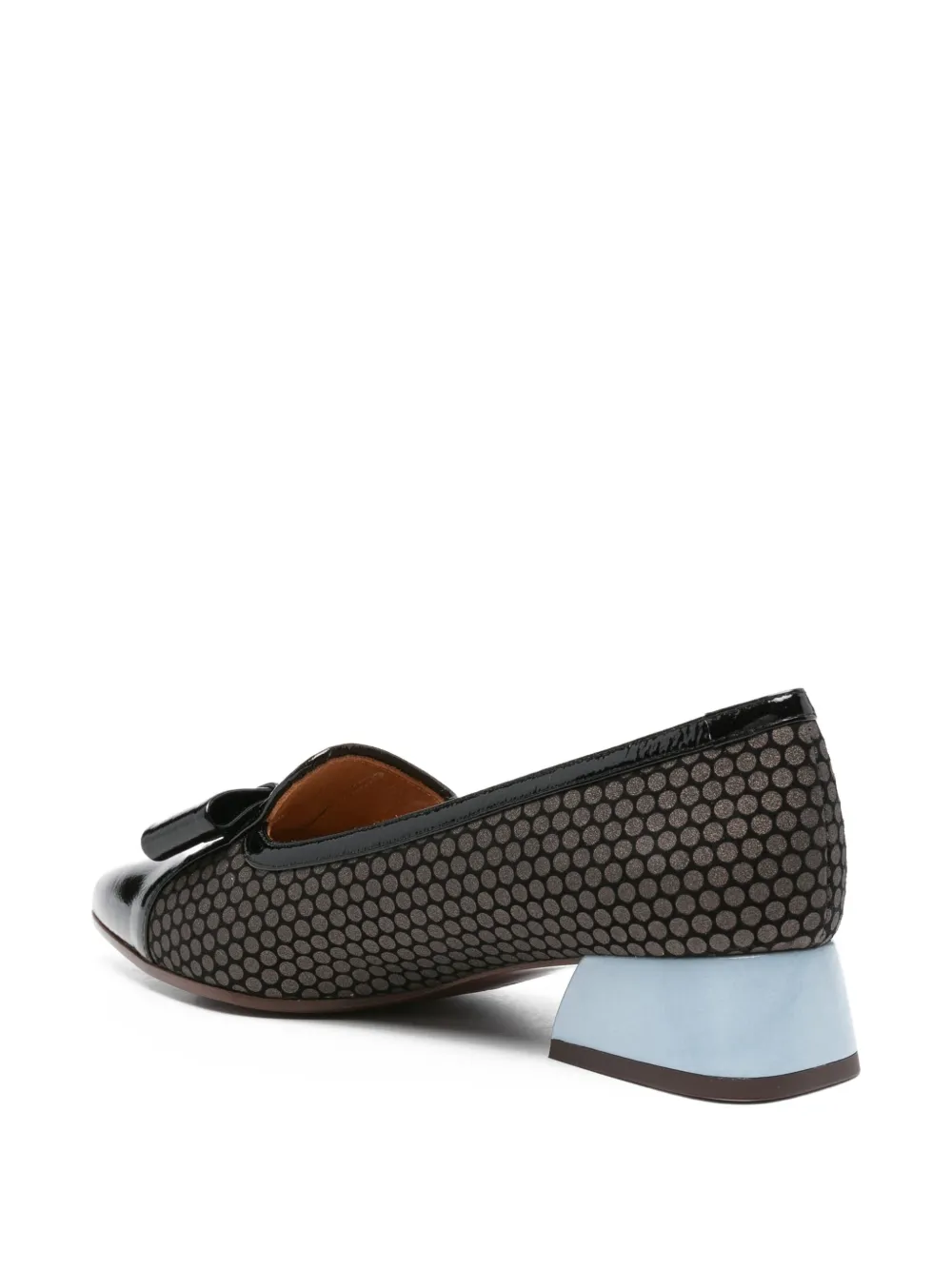 Chie Mihara 40mm bow-detail patterned pumps Black