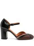 Chie Mihara 80mm Merman patent-leather ankle-strap pumps - Black