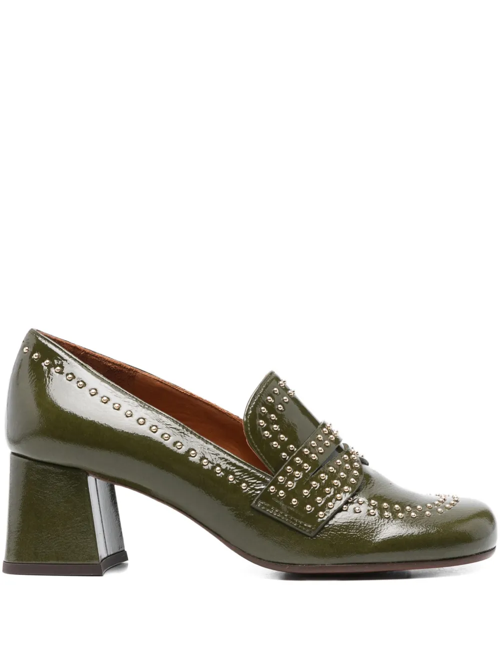 60mm Muleah studded block-heel pumps