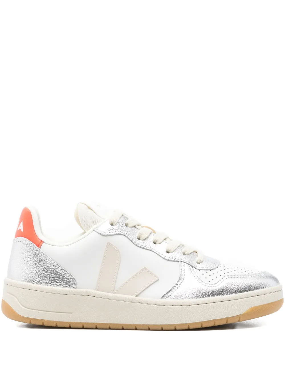 VEJA V-10 leather sneakers White