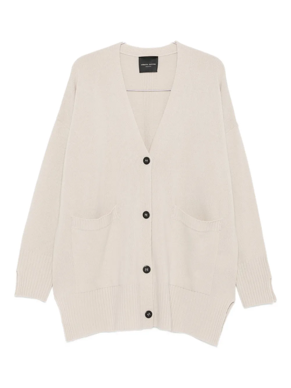 Roberto Collina patch-pockets cardigan Beige