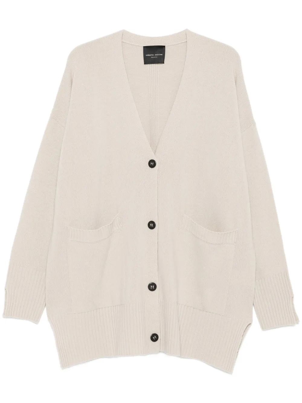 patch-pockets cardigan