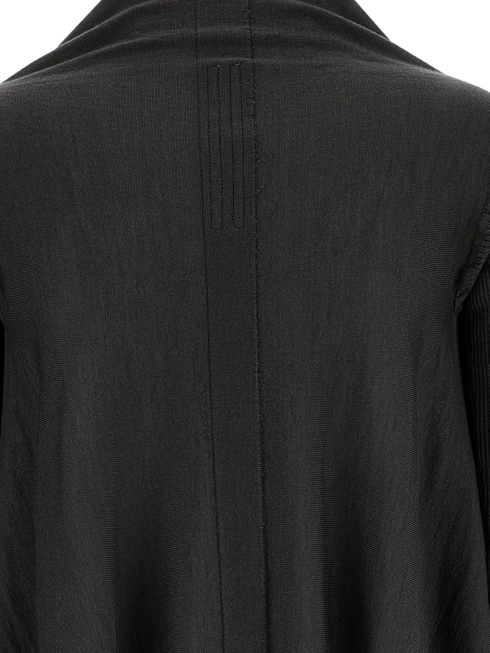 Rick Owens ribbed wool cardigan Zwart