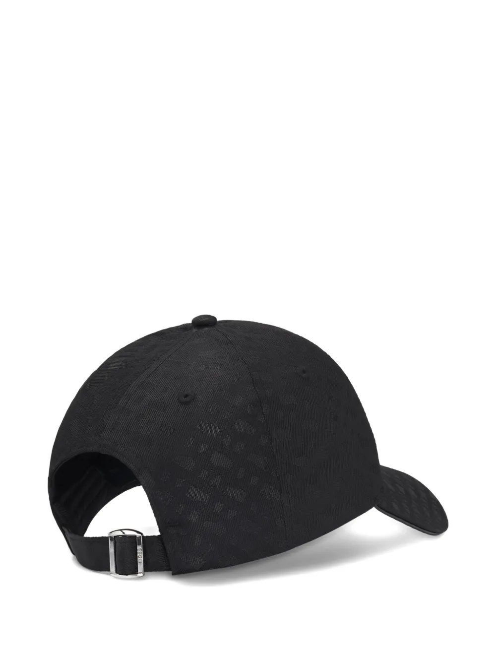 BOSS patterned baseball cap Zwart