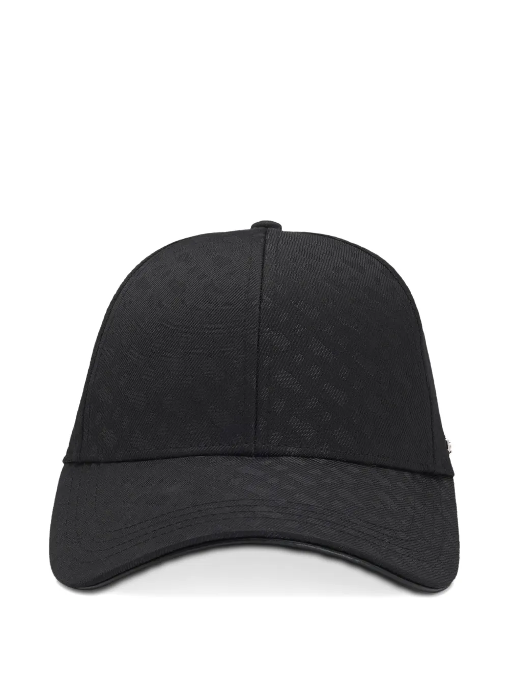BOSS patterned baseball cap Zwart