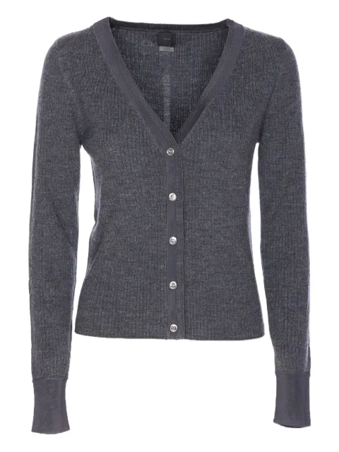 PINKO ribbed V-neck cardigan