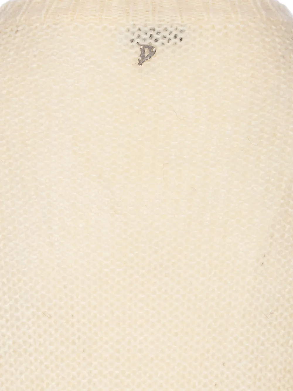 DONDUP embroidered crewneck sweater Beige