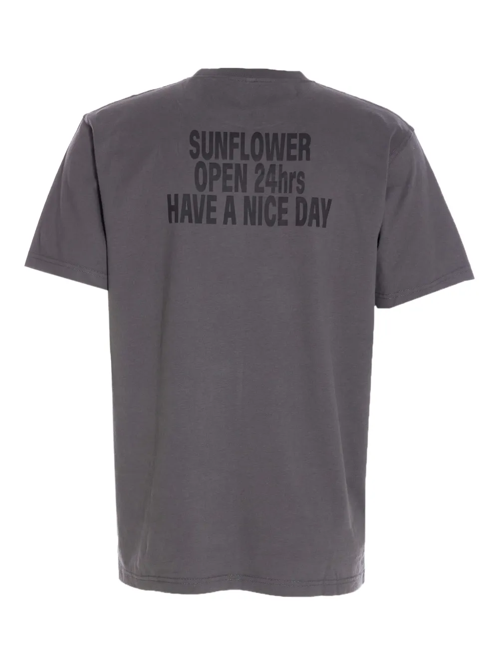 Sunflower crew neck logo print T-shirt - Grijs