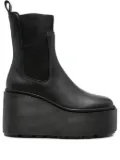 Vic Matie platform elastic-insert boots - Black