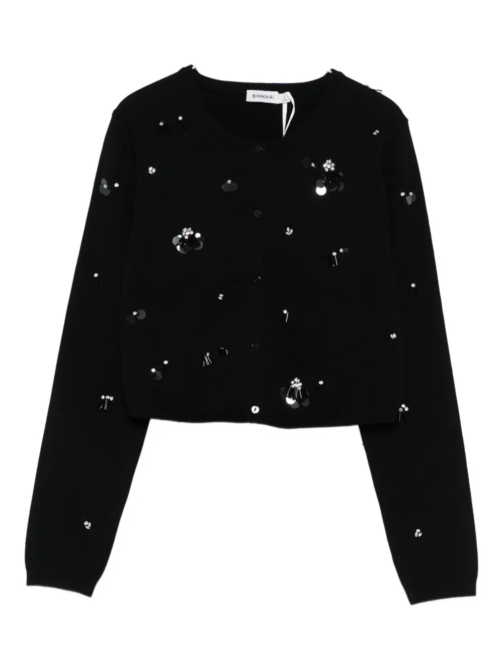 Simkhai Sequin-embellished Cardigan In Black