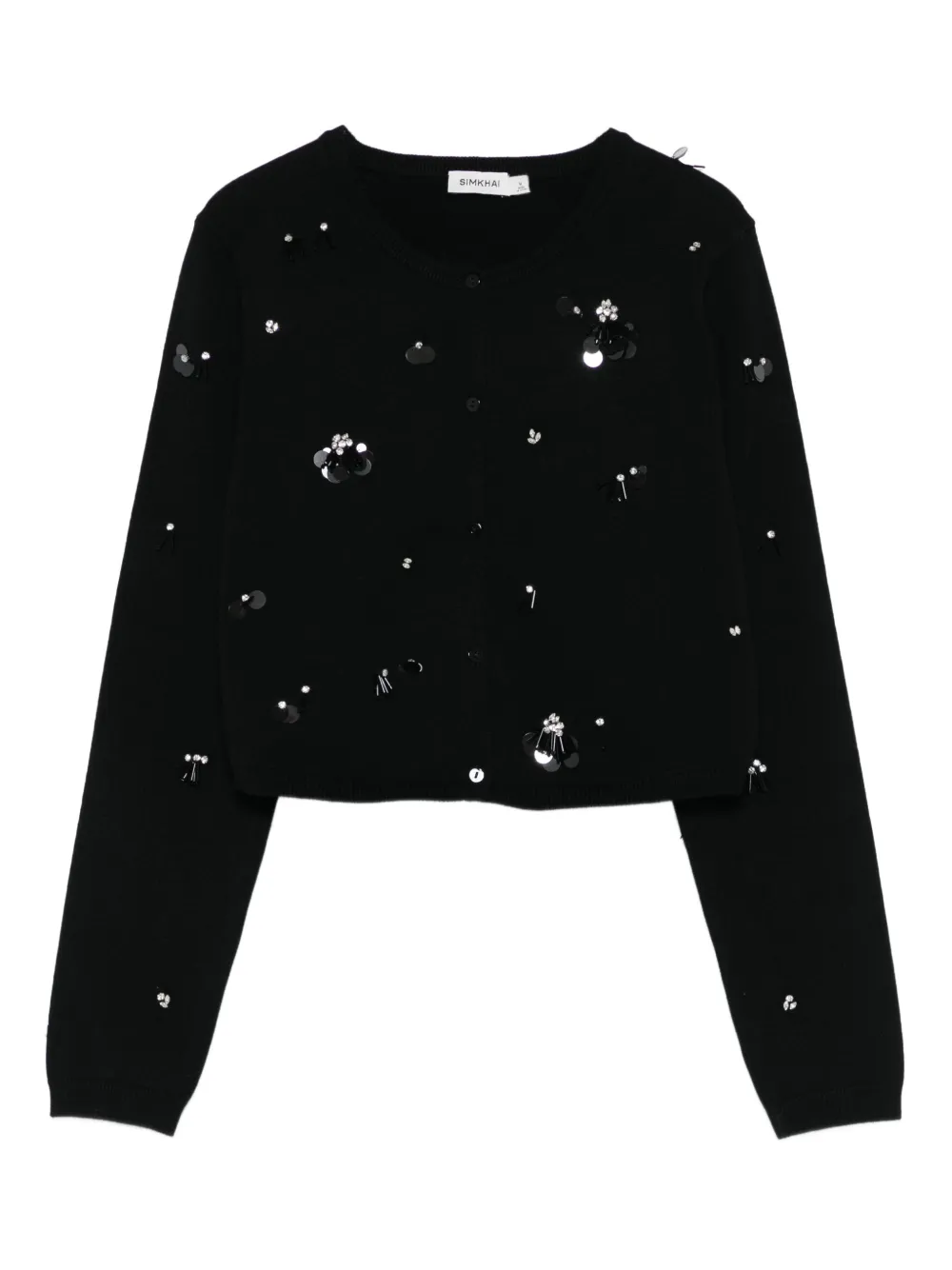 sequin-embellished cardigan