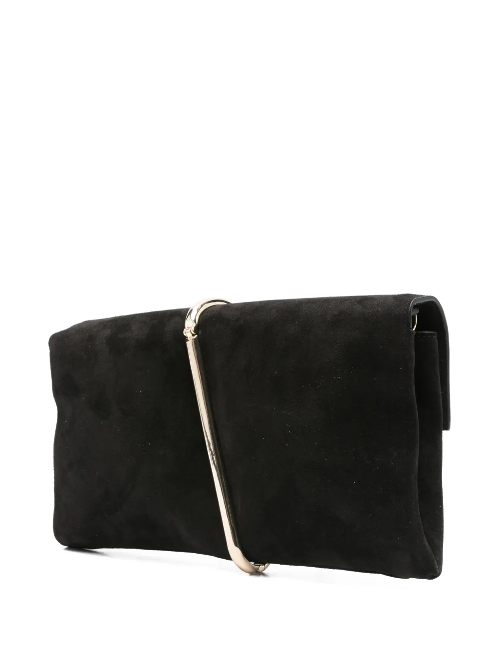 Simkhai metallic-sphere suede clutch - Zwart
