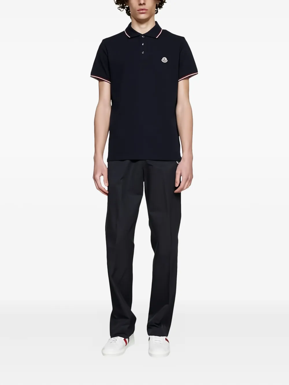 Moncler Piqué poloshirt - Zwart