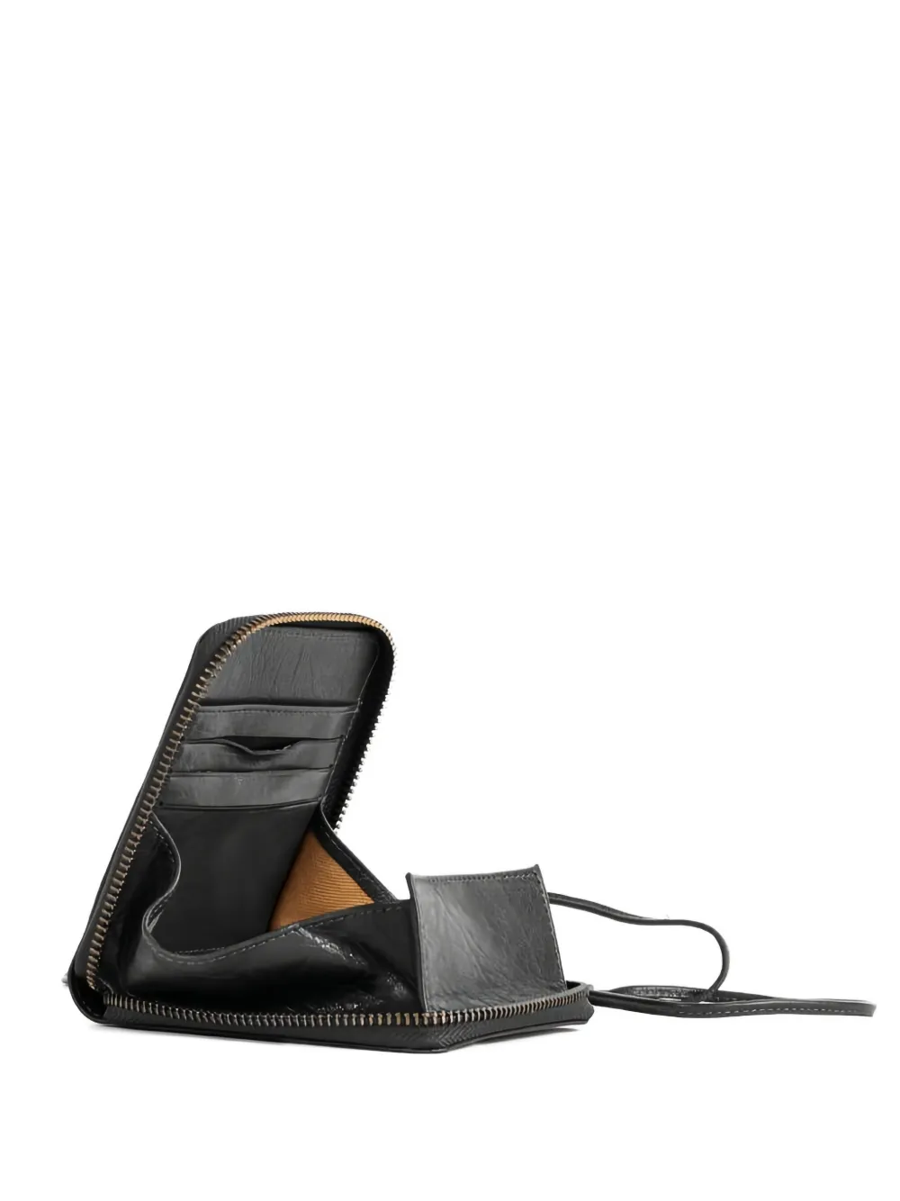 Bea Mombaers Zip-fastening Leather Wallet In Black