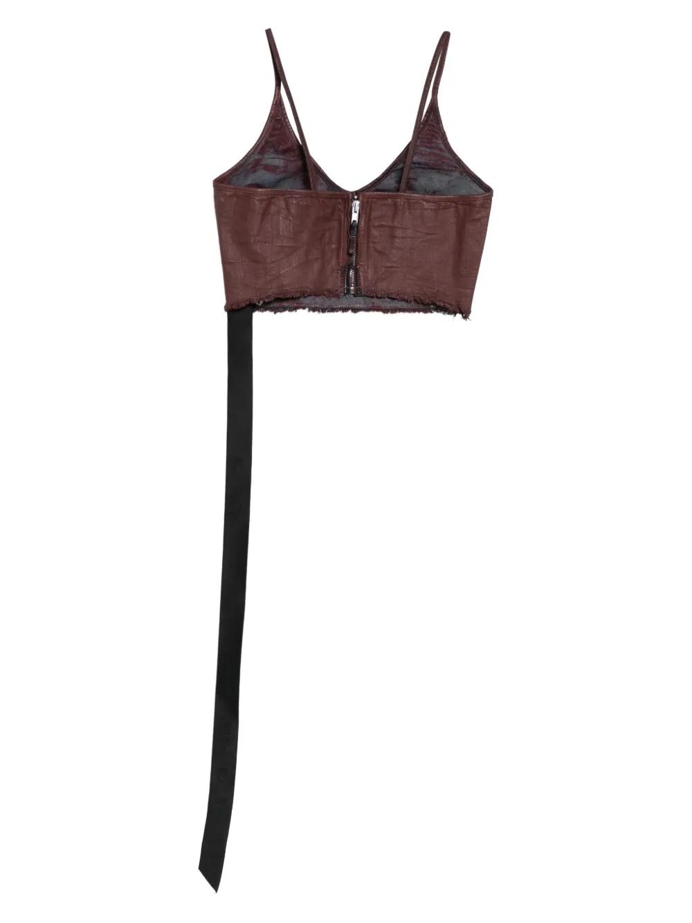 Rick Owens DRKSHDW fringed crop top | Vests & Tank Tops | Image 2