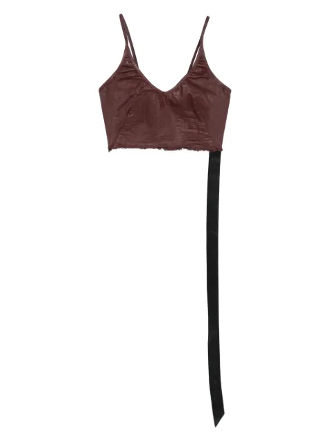Rick Owens DRKSHDW top corto con flecos