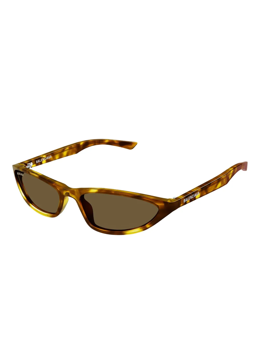 Balenciaga Eyewear cat-eye frame full-rim sunglasses - Bruin