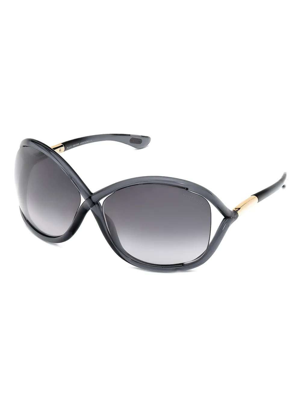 TOM FORD Eyewear geometric semi-rim sunglasses - Grijs