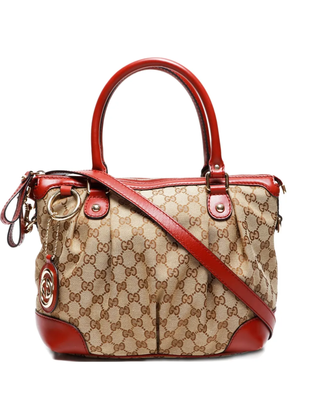 Pre-owned Gucci 2000-2015 Gg-monogram Handbag In Brown