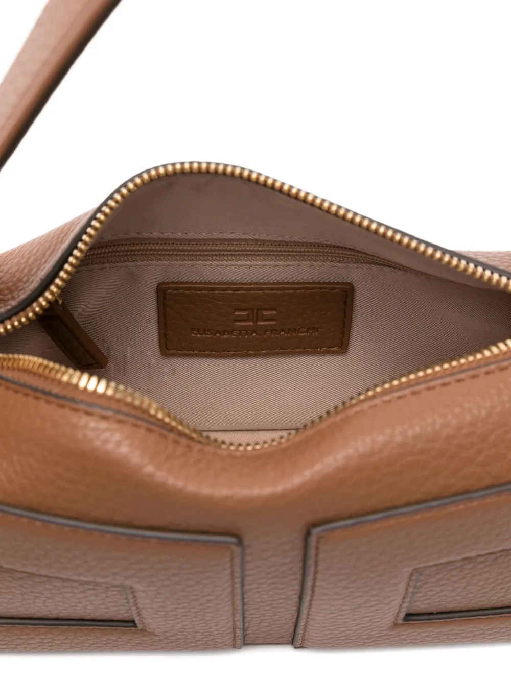 Elisabetta Franchi Shopper met vlakken Bruin