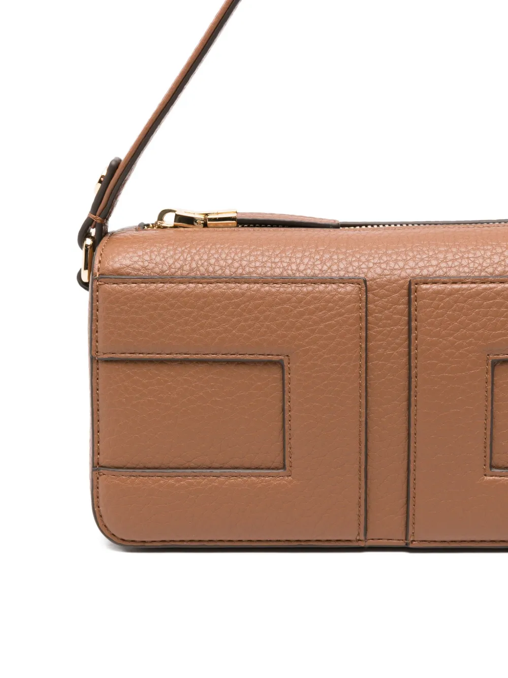 Elisabetta Franchi Shopper met vlakken Bruin