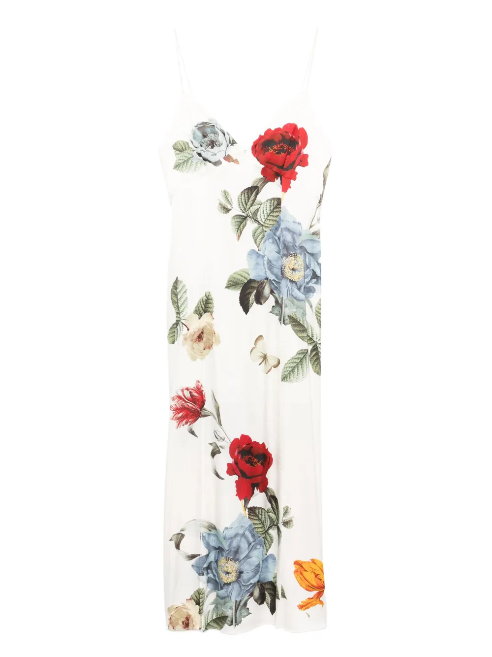 floral-print slip day dress