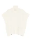 ERMANNO FIRENZE floral-embroidered high-neck sweater - Neutrals