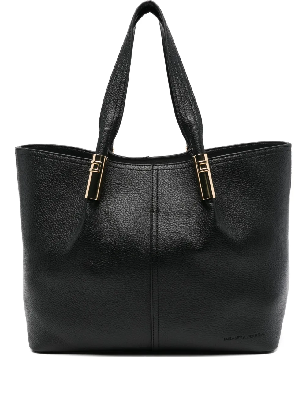 clasp-detail tote bag