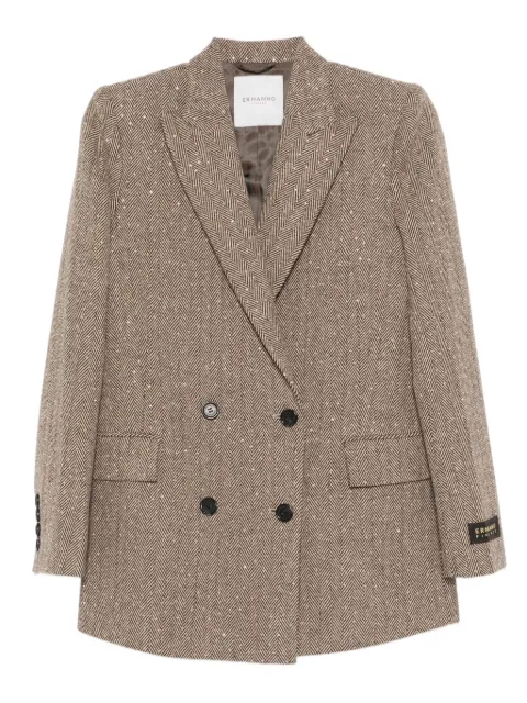 ERMANNO FIRENZE  herringbone sequin-embellished jacket