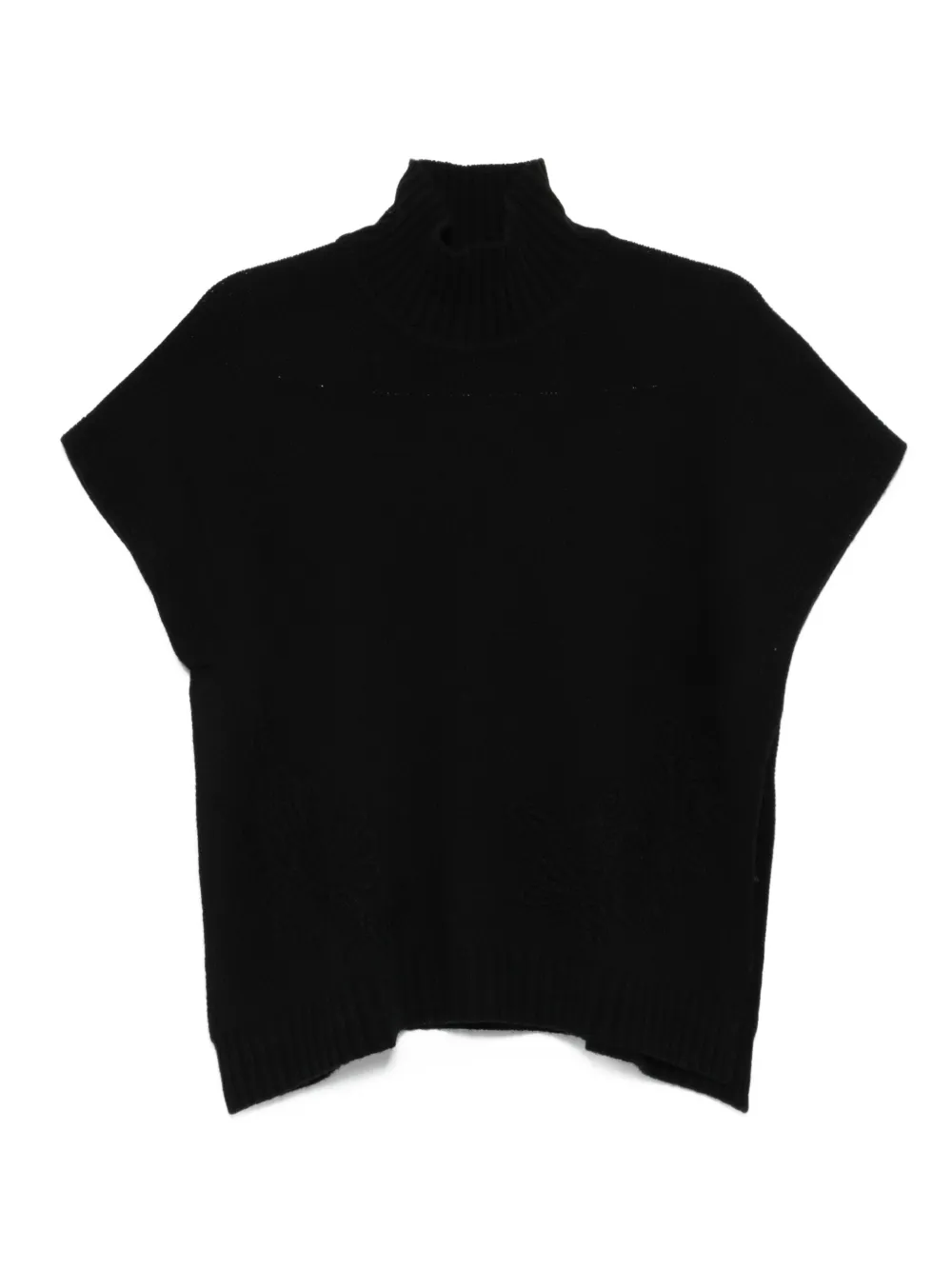 ERMANNO FIRENZE high-neck sleeveless sweater Zwart