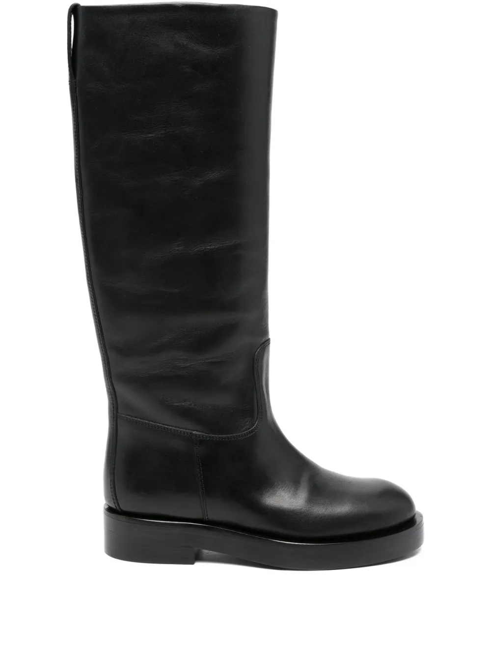 Paris Texas nappa-leather flat boots Black