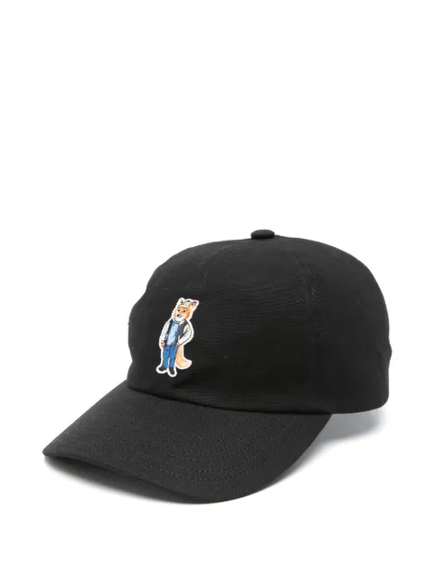 Maison Kitsuné Dressed Fox-embroidered baseball cap