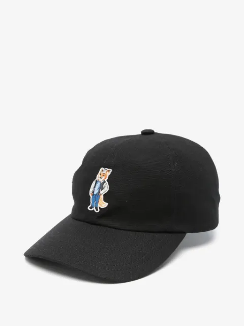 Maison Kitsuné Dressed Fox-embroidered baseball cap