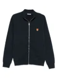 Maison Kitsuné fox-head zip-up sweatshirt - Blue