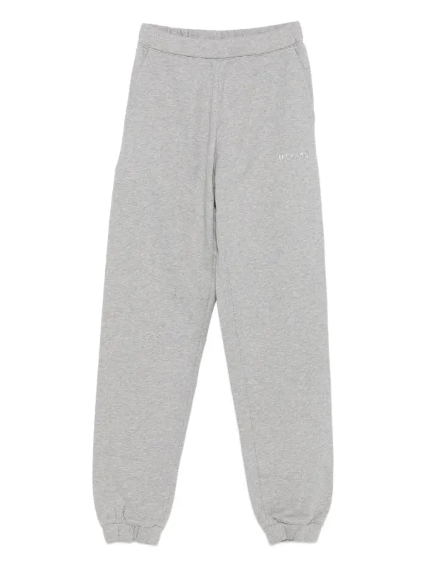 The Attico Embroidered-logo Track Pants in Grey