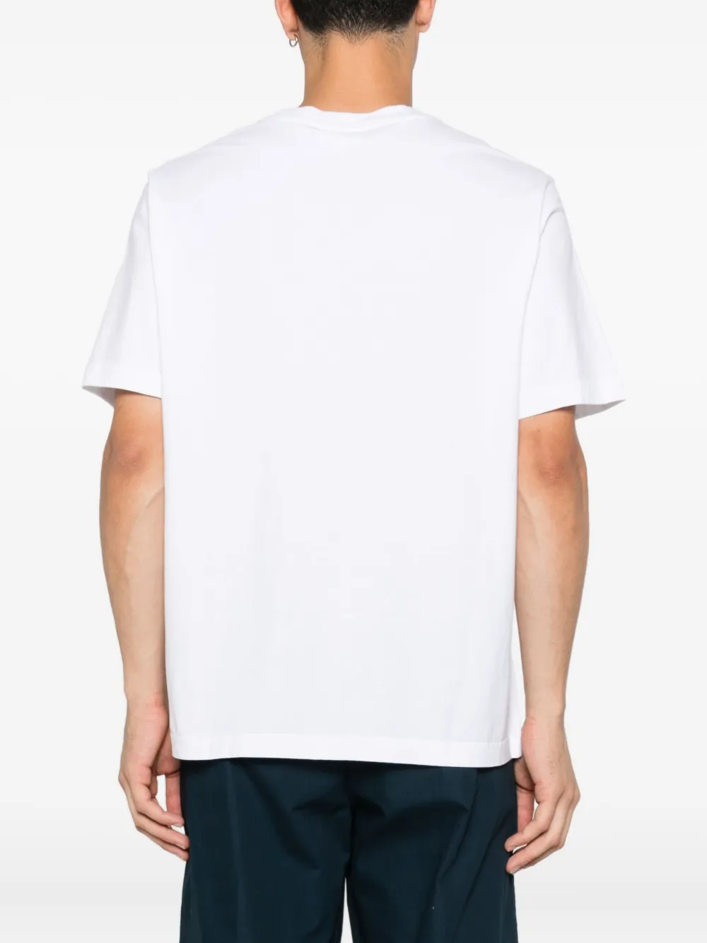Maison Kitsuné T-shirt met geborduurde vos Wit