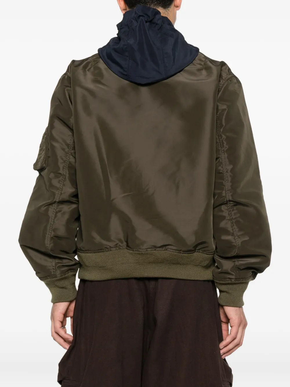 sacai Bomberjack met capuchon Groen