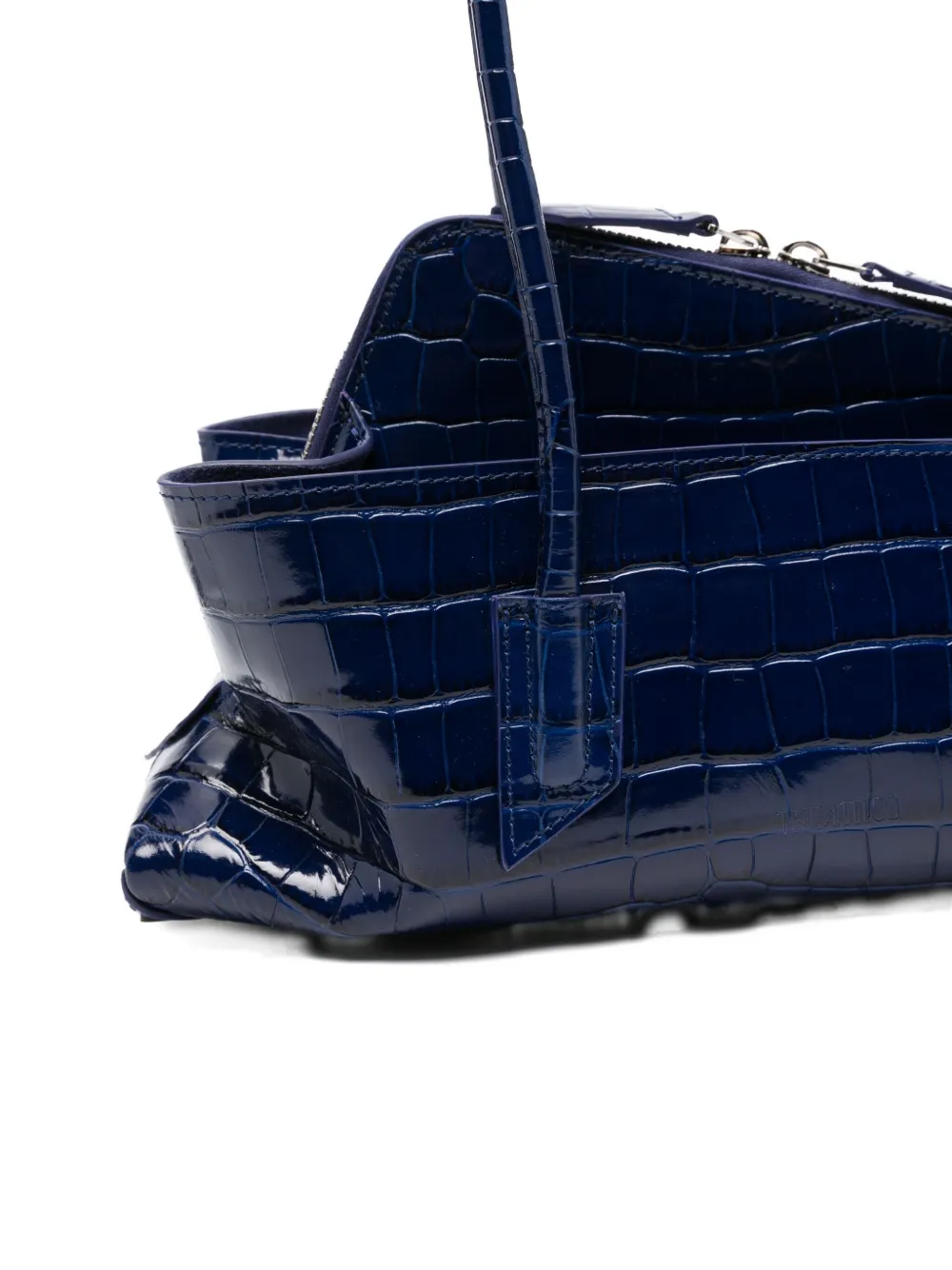 The Attico small La Passeggiata crocodile-effect tote bag Blauw