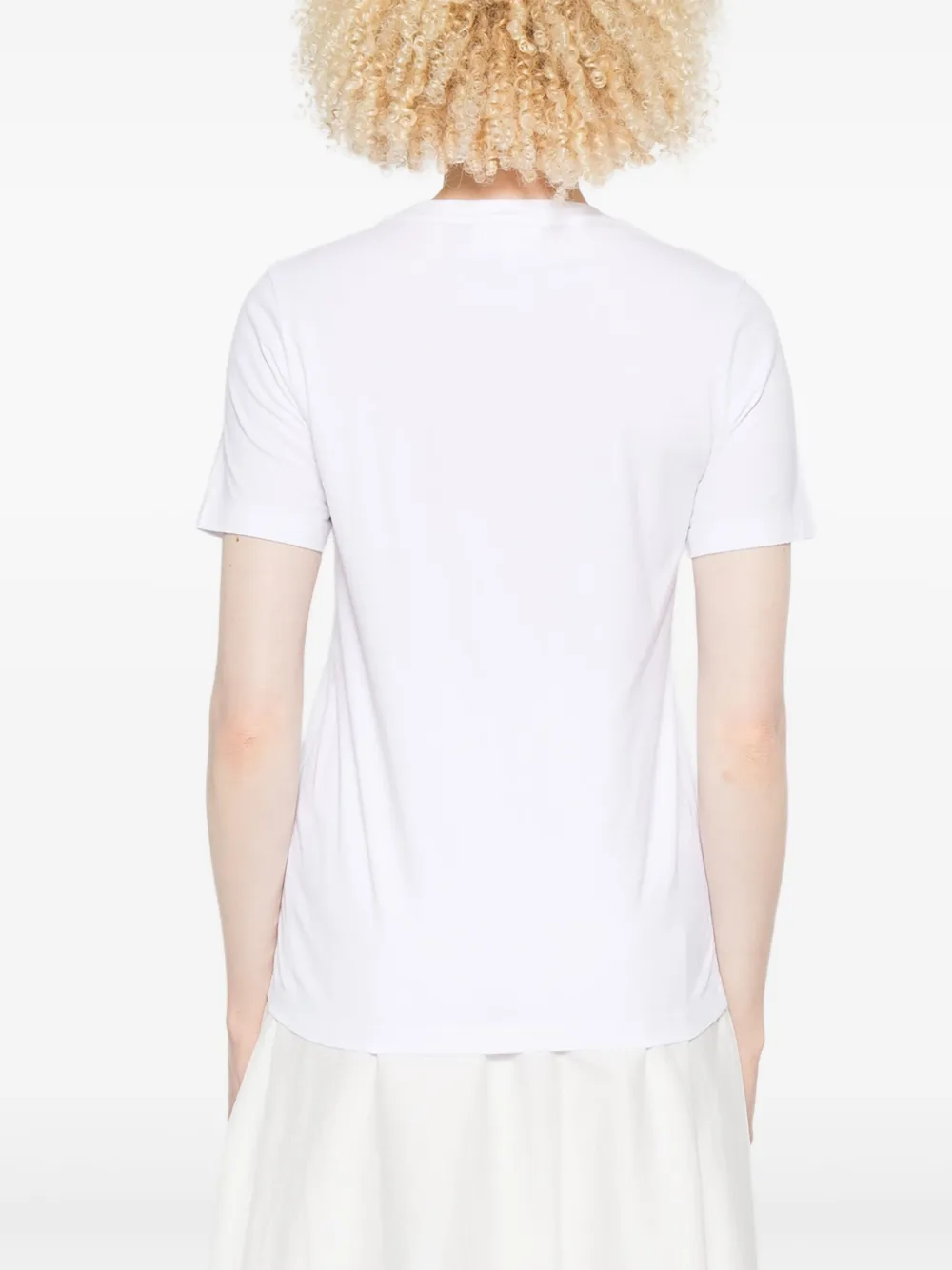 Maison Kitsuné Katoenen T-shirt met Dressed Fox-print Wit