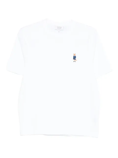 Maison Kitsuné Dressed Fox embroidered T-shirt